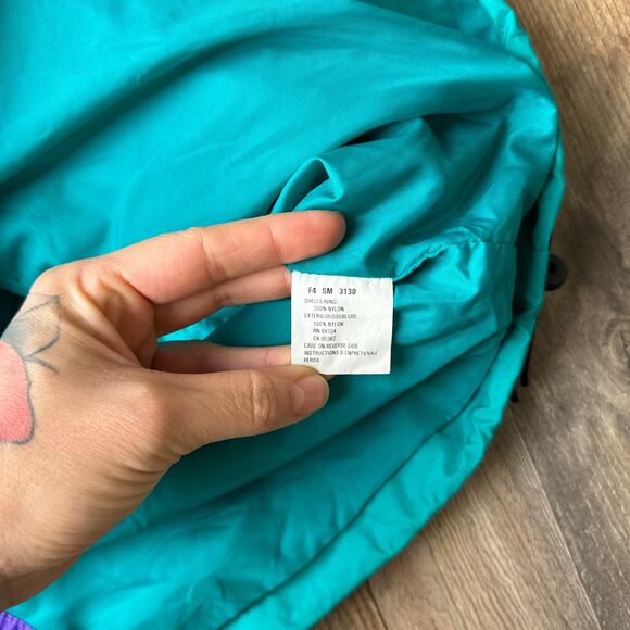 Vintage 90s Columbia Anorak Jacket Men's Large Green Water‎ Resistance 5276 - Picture 9 of 16